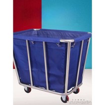 세탁물 카트 수거함 이동식 빨래통 바구니 사우나 호텔, B-7 브라운 10관