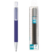모나미 153 네오 홀더 샤프 INDIGO 2.0mm + 모나미 홀더 샤프심 HB, 혼합색상, 8세트