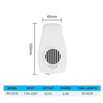 수조 냉각기 110-240V 미니 수족관 냉각기 매우 조용한 어항 온도 감소 해양 산호 쿨러, RS-331W_EU