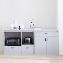 가이온 아르망 1800 광폭 렌지대 서랍장 세트, 그레이