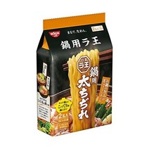 닛신 식품 닛신라 왕 냄비용 굵은 2식 팩 140g×9개, (1) 냄비용 〆라면 (굵은 면), 9개, 140g