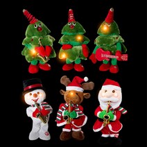 [수제인형] 댄싱트리 크리스마스 춤추는 산타 인형 캐롤나오는 장난감 틱톡 인싸템, 트리(기본)