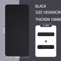 헬스장바닥 바닥 고무매트 헬스장 바닥재 2 Meter Longer Thicken Non-, 01 185 60 10cm Black