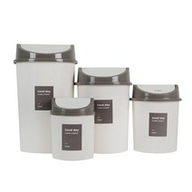 플라코 굿데이 원형 스윙 휴지통 1개 핑크 그레이 민트 4L 5L 10L 20L, 민트 (소) 5L