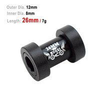 자동차쇼바 에어서스 완충기 12x8mm 알루미늄 합금 자전거 후방 충격 흡수기 부싱 슬리브 심 22/24/26/32/4, 03 12x8x26mm