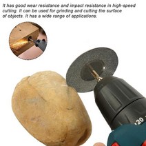 Dremel 로타리 커터용 미니 연마 다이아몬드 커팅 디스크 세트 톱날 그라인딩 휠 맨드릴 전동 공구 키트 포함, 02 Set Plus, 09 50mm