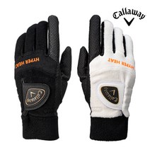 캘러웨이 2022 겨울 하이퍼히트 방한 보온 여성용 골프 양손장갑, 화이트