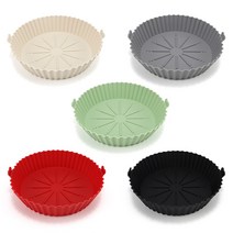 하트이어 접이식 실리콘 에어프라이어 그릴 1개입 17.5cm, 색상 랜덤 1개입, 1개