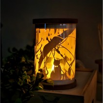 [키위아트] DIY 페이퍼커팅아트 무드등 세트 종이자르기 취미 선물 킬링타임 LED초 감성 조명 감성인테리어 집콕 페이퍼커팅무드등, 9.경복궁 - 난이도 상