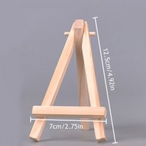 교육용 탁상용 이젤 휴대용 나무 천연 삼각대 데스크탑 페인팅 선반 미니 프레임 그림 공예 홀더 디스플레이 테이블 이름 카드 스탠드, [01]