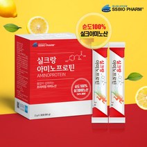 순도100% 실크아미노산 프로틴 수용성 누에고치추출물 식물성단백질 류신 BCAA 비타민C 타우린 아르기닌 레몬과즙분말 식이섬유 무첨가 실크파우다 뷰티프로틴 에너지필수품, 30포, 5box