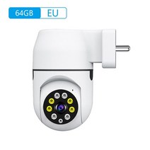 CCTV 방범 보안 감시 IP 카메라 현관 문 스마트폰 가정용 매장 무선 초소형 펫 씨씨티비 2mp ip 와이파이 1080p 스마트 cctv 야외 캠 미니 360 비디오 자동, 64GB로