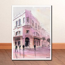 WC024 수채화 풍경 그림 캔버스액자