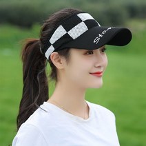시원한 메쉬 여성 골프 라운딩 모자 캡 테니스, [on]체스골프캡-블랙