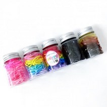 이가네 사모님들몰) 유니밴드 컬러 TPU 머리고무줄 대형 원통형 케이스포함 국내생산