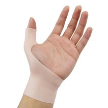 제이와이홀딩스 실리콘 엄지 손목 보호대 터널증후근 골프 헬스 직장인 운동후 남여공용, 손목보호대 1세트