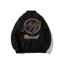 자켓 남성 패션 플라이트 니트 야구 문자 힙합 여성 캐주얼 커플 의류 청소년 2021 new