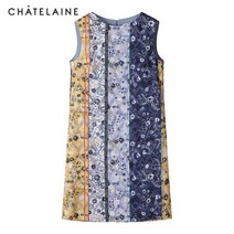 샤트렌(CHATELAINE) [샤트렌]여성 민소매 H라인 원피스 73%할인 고급스런 번아웃 소재/울산점