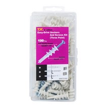 스크류앙카 토우앙카 석고앙카 토우 앙카 석고보드 석고 앵커볼트 플라스틱 마른 벽에서 나온 앵커 키트 나, 01 50 anchor 50 screws