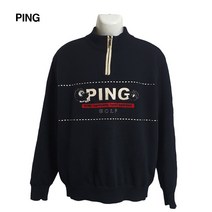 핑골프 기본로고 데일리 반집업 방풍 니트 105