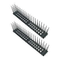 버드스파이크 비둘기 조류 새 퇴치 퇴치망 버드가드 실외기 2 pcs 내구성 휴대용 경량, 44x10.7cm, 검은색