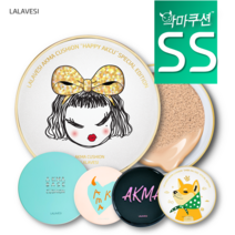 [라라베시 공식몰] 악마쿠션 뽀송커버 SS타입, 핑크21호, 본품+리필1(레트로썸머)