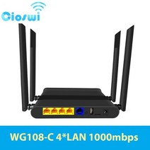 와이파이 증폭기 공유기 인터넷 Cioswi-Wifi 라우터 1200Mbps 듀얼 밴드 Openwrt 방화벽 MT7621A 800MHz 4-LAN 홈 오피스 핫스팟용 고 이득 4 x, [01] WG108 Router, 01 WG108 Router