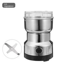 300ml 전기 커피 그라인더 다기능 pulverizer 주방 향신료 블렌더 기계 파우더 밀링 머신 곡물 너트 그라인더, 하나, 4 head UK Plug