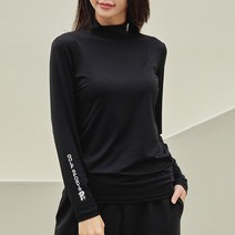 제이투제이 여성골프웨어 P나염 소프트 반목 이너티셔츠 국내생산