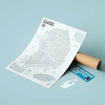 [대한민국지도판매처] 아임매퍼 트래블 스크래치맵 국내 여행지도