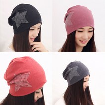 SINPAID 여성 봄 가을 겨울 비니 모자 패션 항암 여자