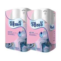 잘풀리는집 4겹 쿠션 소취화장지 27m 30롤 x 1팩, 4겹쿠션 30롤 2팩