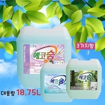 대용량 섬유탈취제 가정 업소 차량용 실내공기방향제 3종 18.75L 피톤치드 에코숨, 대용량-플로랄 1개