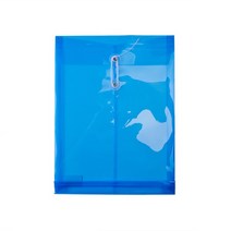 문화 클리어 도큐멘트 봉투 F586-72 청색, 단품