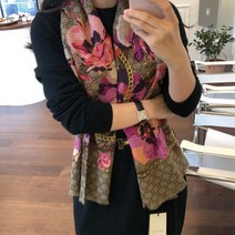 [구찌] [명품] GG 플라워 블룸 숄 울 스카프 508797 508797