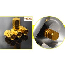 밸브 4PCS/1Set 자동차 타이어 밸브 스템 캡 볼트 인 알루미늄 Theftproof 휠, 05 4pcs gold