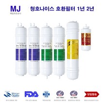 청호나이스 CHP-3720S 호환 대체 정수기필터 1년 2년, 1개, 선택A 1년세트6개