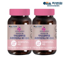 차바이오 마이크로바이옴 프로바이오틱스 W 여성 질유래 특허 유산균, 2통, 60캡슐