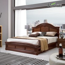 파로마 몬드 통깔판 클레식 침대(Q), 월넛