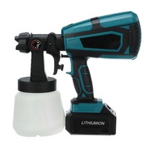 21V 1000ml 850W 충전식 전기 무선 페인트 스프레이건 분사기 스프레이 건, 본체만(마끼다 호환가능)
