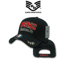 밀리터리박스 Rapid Dominance R205 The Legend Military Cap USMC Black, 단품없음