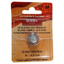 Bohin Silicon Thimble with Steel Top Size Medium Purple - Blister Pack null, 기타