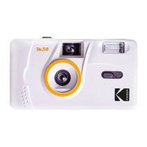kodak m38 일회용 135 플래시 복고풍, 하얀, 카메라만