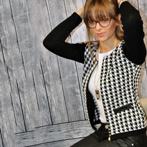 키작녀 리얼 양털 코트 카멜 양가죽 무스탕 양모 헤링본 자켓 용 캐주얼 houndstooth jakcet 긴 소매 탑 스플라이싱 지퍼 슬림 houndstooth veste