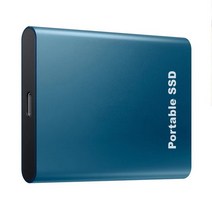 외장하드 SSD 2TB 기존 ssd 1tb 하드 드라이브 고속 솔리드 스테이트 usb3.1 500gb 하드 디스크 외부 ssd 2tb 스토리지 노트북 용 휴대용 하드 디스크, 블루 60tb
