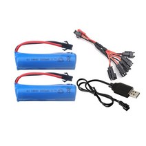 3.7v 1500mah 15C 18650 리튬 이온 배터리 충전기 Q85 Q70 D876 D877 D875 RC 스턴트 자동차 오프로드 드리프트 차량 배터리 예비 부품, [5] 2B 1USB 1C