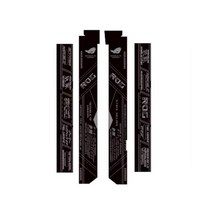 PC케이스 데스크탑 케이스 본체케이스 MOD ROG Strix Helios 게이머 케이스용 애니메이션 스티커 DIY GX601 게임 캐비닛 장식 스웨이드 종이 커버, [02] black pager sticker
