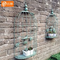 벽장식 인테리어 새장 철제 카페 예쁜 빈티지, 화이트 스몰 높이 49.5cm