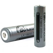 루미너스 KC인증 18650 충전용배터리 리튬전지2400mAh 3.7V, 18650 [2400mAh]