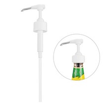Syrup 펌프 디스펜서 로션 병 용 스테인레스 스틸 노즐 용기 펌프, 하얀색